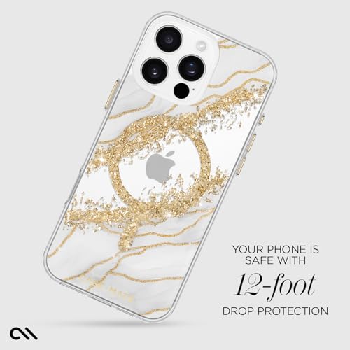 Coque magnétique iPhone 16 Pro Max Case-Mate résout casse écran marbre granite - 3