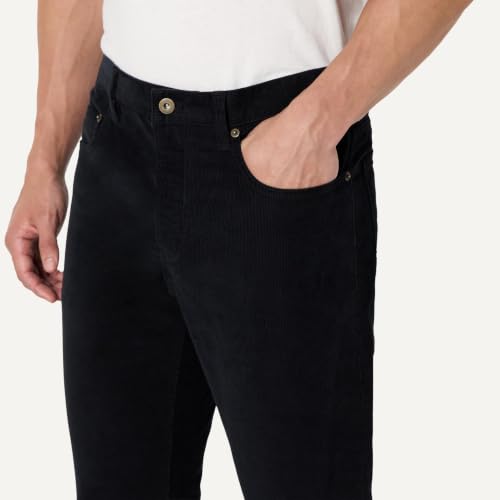 Amazon Essentials Men's Slim-Fit 5 Pocket Stretch Fine Wale Corduroy Pant, Black, 35W x 34L - image 5