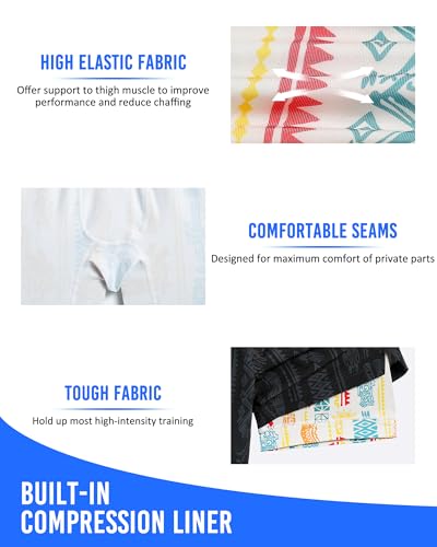 Image of maamgic Mens 5 inch Gym Running Shorts for Men 2 in 1 Quick Dry Workout Athletic Shorts