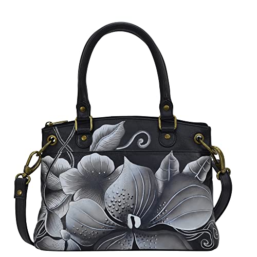 Image of Anna by Anuschka Women's Original Genuine Leather Hand-Painted Small Satchel - Leather Handbag for Women | Original