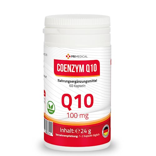 COENZYM Q10 Cápsulas veganas 100 mg de coenzima natural Q10 por cápsula primedical 1 x 60 cápsulas