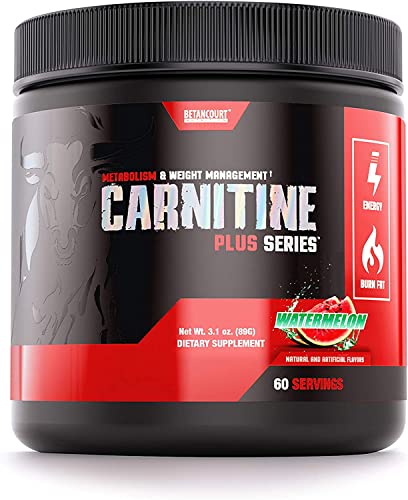 Betancourt Nutrition Carnitine Plus Metabolism and Weight Management Supplement, L-carnitine Blend, Powder, 90g (60 Servings), Watermelon