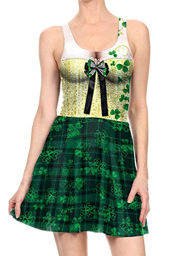 St.Patrick's Day Damenkleid mit Digitaldruck Cover