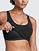 CRZ YOGA Butterlift Racerack Crop Tank Tops for Women - U Neck Yoga Padded Longline Sports Bras Pilates Workout Black X-Small
