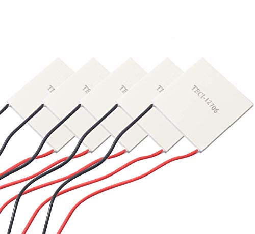5pcs TEC1-12706 Heatsink Semiconductor Refrigeration Tablets 6A 12 Volt 60 Watt Thermoelectric Cooler Cooling Peltier Plate Module