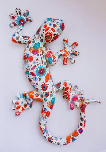 AMBIANCE SUD Décoration Murale en résine - Salamandre en résine Très Grand modèle, 33x20cm