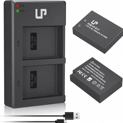 Cargador LP-E17 Canon EOS R8 R10 R50 RP Rebel T6i T7i T8i
