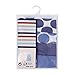 Buyless Fashion Boys Scoop Neck Tagless Undershirts Soft Cotton Blue Polka Dot Tank Top (4 Pack) - TW21-BD-9-10