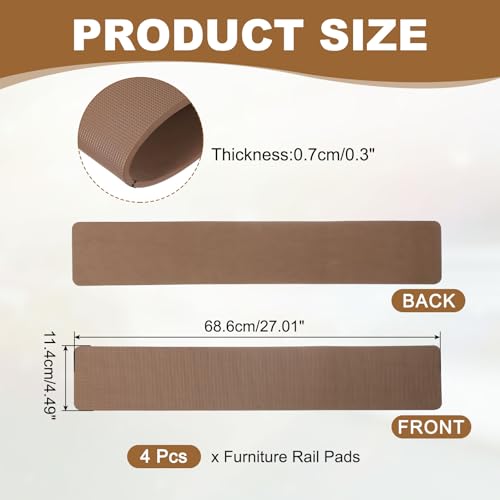 Almohadillas protectoras de agarre PATIKIL con diseño rectangular antideslizante 3