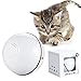 Bola de Gato, Juguetes para Gatos Pelotas, Carga USB Bola Giratoria Automática, Bola Eléctrica de 360 Grados Juguete Interactivo con luz LED para Ejercicio Animal Doméstico Gatos y Perros (Blanco)