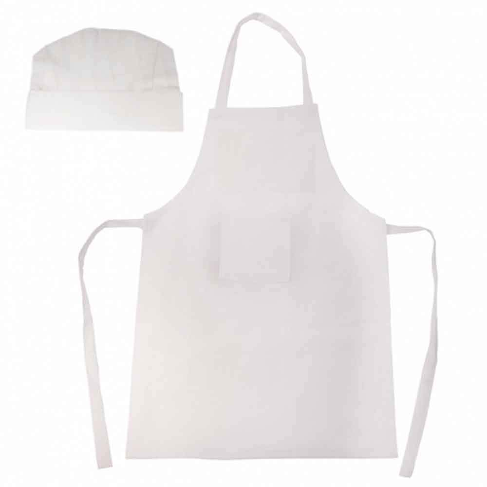Lot de 25 tabliers avec bonnet pour les petits cuisiniers aux couleurs variées. Cadeau idéal pour les anniversaires, les écoles, les fêtes et les événements avec enfants.