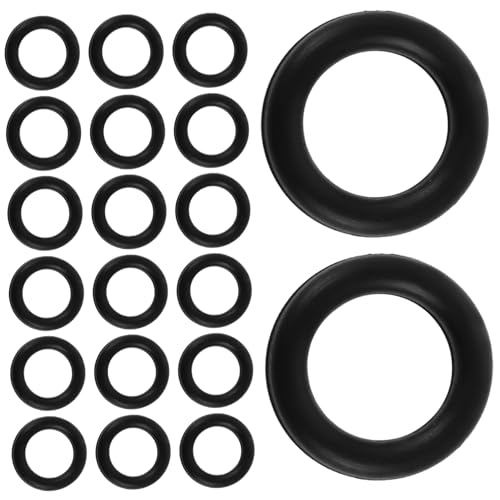VINTORKY 20個 ジャックオイルシール ジャック部分 フロアジャッキ修理ツールの交換 車両ジャッキ修理ツール の交換用修理 自動車用アクセサリー ゴム Black