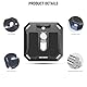 NEEWER 38mm quadratische Schnellwechselplatte 2er Pack Anti Off Arca Typ QR Kamera Montageplatte, kompatibel mit Peak Design Capture V3 Kamera Klammer Schultergurt Stativkopf 8kg Max. Belastung QPR-5B