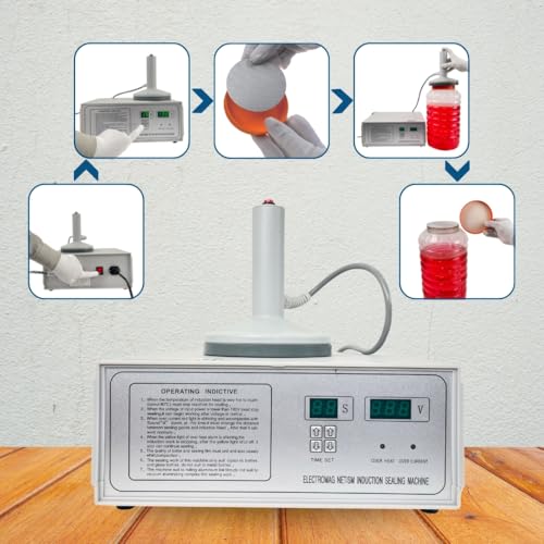 Image of SMART PACK Manual Induction Sealer for Packaging of PET, HDPE Plastic and Glass Jar Sealer Machine | Heavy Duty Packaging Equipment | Safety Seal Portable Induction Sealer | Big Torch Tool