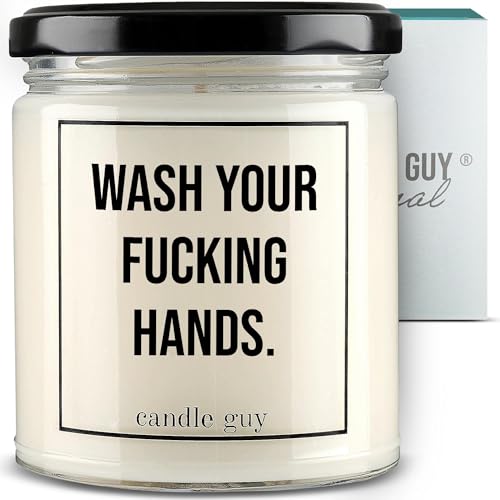 Bougie parfumée Wash your fucking hands idéale pour l'ambiance de votre salle de bain