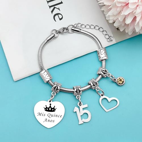 Quinceanera Gifts Jewelry 15th Birthday Gift Sweet 15 Gifts Fifteen Years Old Gift for Birthday Sweet 15 Quinceanera Present Happy 15th Present for Friend Sister Daughter3