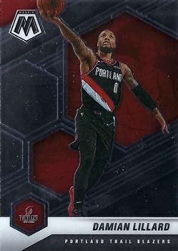 2020-21 Panini Mosaic 93 Damian Lillard Portland Trail Blazers NBA Basketball Trading Card