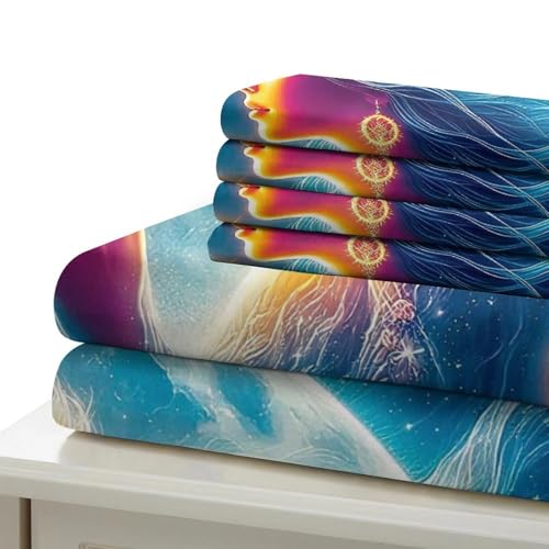 Housse de couette 3D imprimé merveilleusement coloré parure de lit - 7