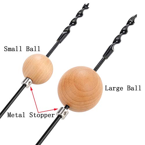 Emilypro Flex Shank Installer Drill Bit Guide Tools/Cable Bit Bumper Balls For 1/4" Shank/In-Wall Drill Guide Kit 1-3/4" & 2-5/16" - S/4 #TOP1