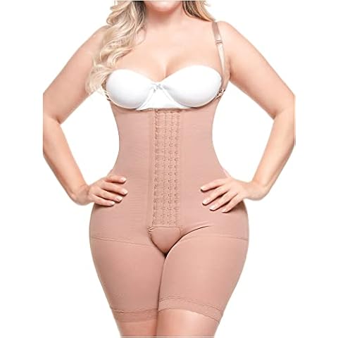 Sonryse 047BF Fajas Colombianas Postparto Cesarea Reductoras y Moldeadoras Levanta Pompis Postpartum Compression Garment Mocha L Cover