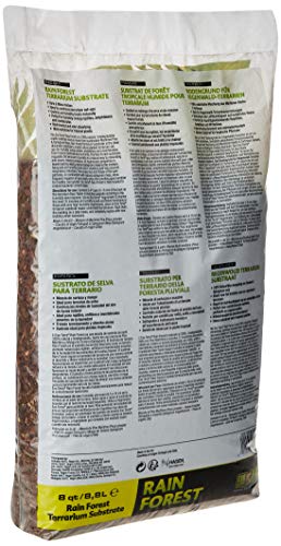 Exo Terra Rain Forest, substraat voor regenwoud terraria, 100% natuurlijke mix van strandgrenen en veenmos, 8,8 l - Afbeelding 3