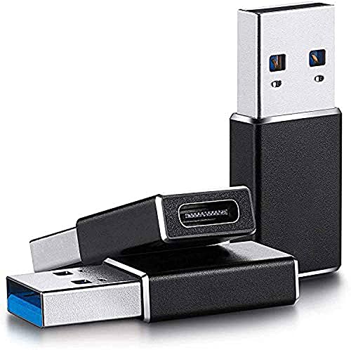 HANUMEX® 1 Pic USB C Female to USB 3.0 Male Adapter Cable: Super Speed Data Transfer, USB 3.1 Gen A to Type C Connector for Laptops, PCs, Chargers, and Power Banks (Black)