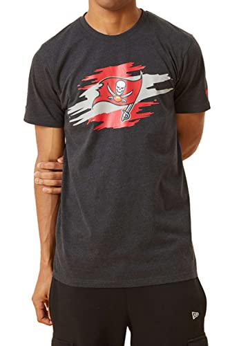 Camiseta New Era NFL Tear Logo con estampado gráfico resistente y cuello redondo 2