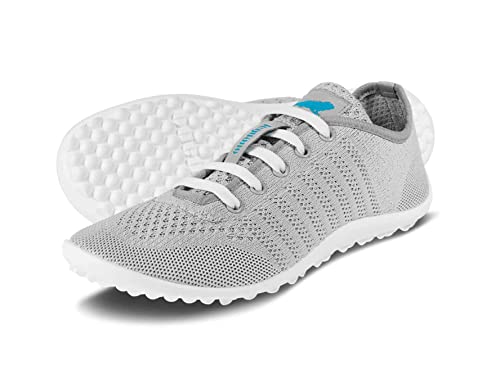 Preisvergleich Produktbild leguano Go Grey (grau) - sportlicher Schnürschuh - Barfußschuhe Herren, Grau