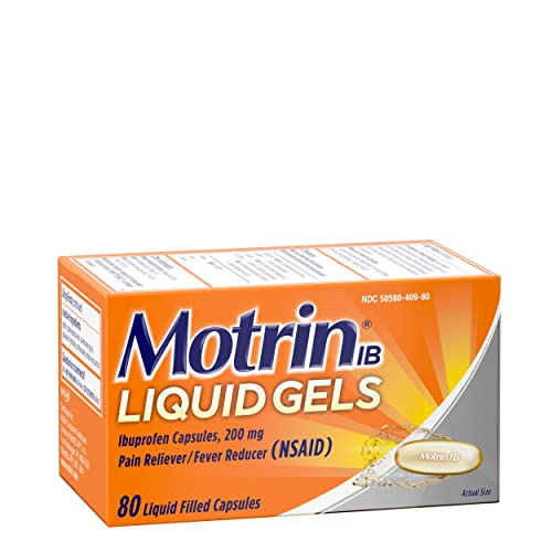 Motrin 300450409805 Ib Liquid Gels, Ibuprofen 200 Mg, Pain Reliever & Fever Reducer Minor Arthritis Pain thumb #17