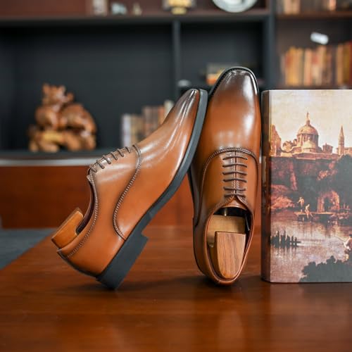 Men's Dress Shoes Formal Leather Oxford Classical Business Derby Shoes4