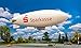 FALLER N Scale Airship - Kit -- Sparkasse (White, red)