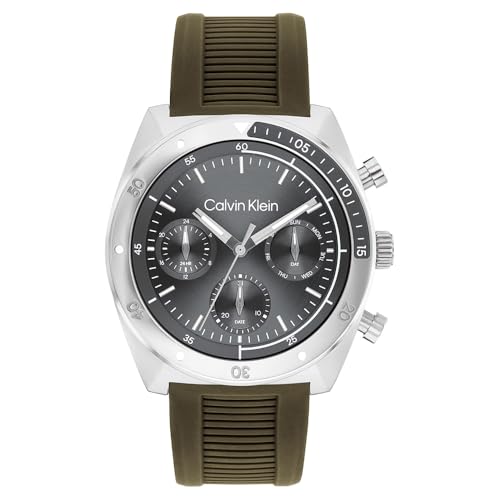 Image of Calvin Klein Ck Flex Qtz Multifunction Tonneau Dial Men's Watch