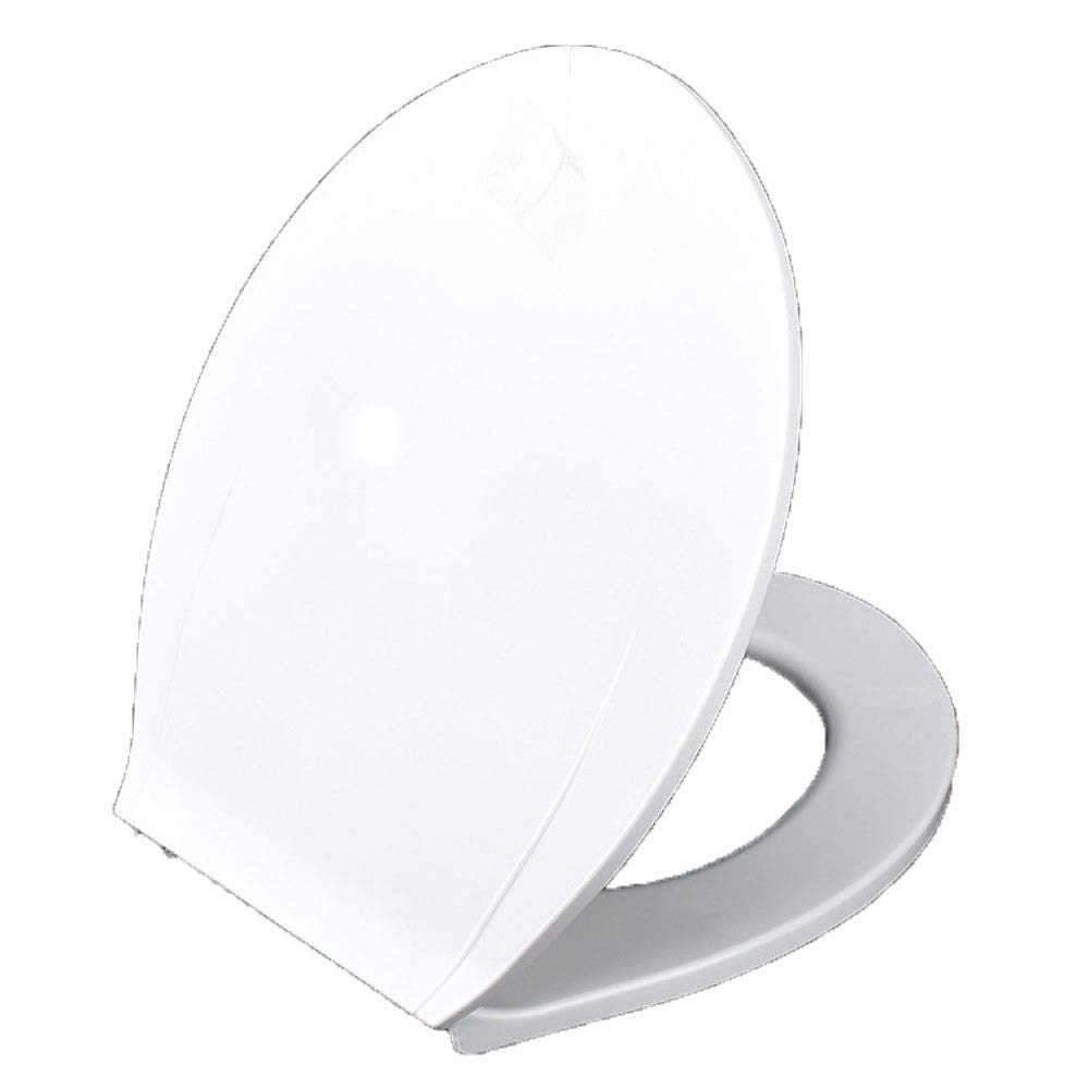 Abattant WC en O haut de gamme blanc ultra résistant et durable avec son coussinet tampon robuste