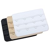 Lady's Bra Extender Bra Band Breathing room 3pcs-Pack(4 Hook 3/4 Inch Spacing)