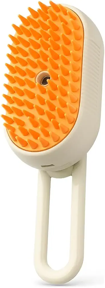 Escova Vapor Pet 3 Em 1 Removedor De Pelos Massageador E Escova Branca Boa Dica Para Proporcionar Momento Inesquicíveis COm Seu Pet Cães E Gatos