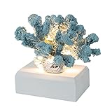 Mipcase Adorno Artesanal de Coral de Resina Compacto, Diseño Simulado, sin Pilas, Decoración para Porche y Escritorio, Pieza Decorativa Creativa para Hogar, Ambiente Color Aleatorio