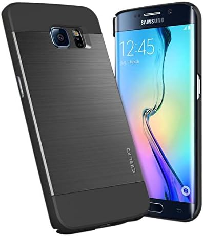 Galaxy S6 Edge Case, OBLIQ [Slim Meta][Titanium Black] Thin Slim Fit Scratch Resist Metallic Polycarbonate Finish Dual Layered Hard Protection High Quality Cover