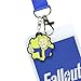Fallout Lanyard Vault 101 Clear ID Badge Holder with Pip-Boy Rubber Charm