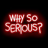 Vibrant 'Why So Serious?' Joker Neon Sign - USB Powered, Wall-Mounted, Energy-Efficient LED Light for Bedroom, Living Room, Man Cave, Bar, Game Room, and Club Decor, Living Room Birthday Party