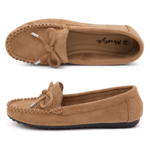 Image of Herstyle Loafers for Women - Slip-On Business Flats Shoes | Dressy Casual Walking Flats with Memory Foam Insole | Lightweight & Comfortable Moccasins for Office & Travel