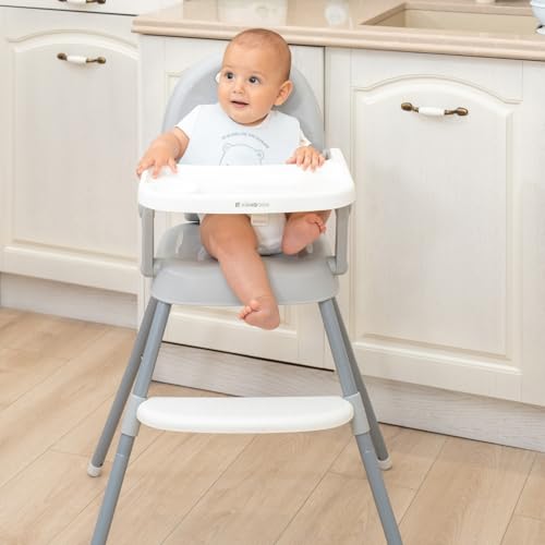 Miniatura 7 de Kikkaboo Spoony Trona Bebé 3 En 1, Silla Alta Hasta 36 Meses, Trona Evolutiva, Asiento Elevador, Silla Baja, Plegable, Bandeja Extraíble, Menta