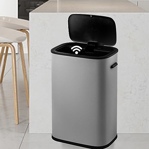 Bote de Basura Automático Sensor 55 L Acero Inoxidable miniatura 5