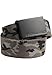 Produktbild Urban Classics Unisex Gürtel Canvas Belt, One Size verstellbare Unisex Canvasgürtel, Metallschließe mit Logo-Prägung, grey camo/black, one size