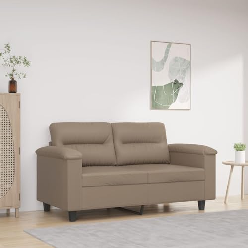 QJBSAVVA 2-Sitzer Sofa Cappuccino-Braun 120 cm Modernes Kunstleder Sofa mit Robustem Metallgestell Bequem & Langlebig für Wohnzimmer Balkon und Büro QJBSAVVA 2-Sitzer Sofa Cappuccino-Braun 120 cm Modernes Kunstleder Sofa mit Robustem Metallgestell Bequem & Langlebig für Wohnzimmer Balkon und Büro