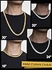 GOLDCHIC JEWELRY 6mm Men Women Chain Necklace, 316L Stainless Steel Hip Hop Link Necklaces 46CM #4