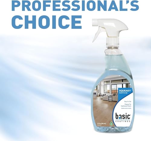Basic Coatings Squeaky Hardwood Floor Cleaner Spray | Harwood Floor Cleaner | No Residue I Cleaning Solution I 32 oz - Thumbnail 2