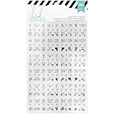 Heidi Swapp 6 Sheets Memory Planner Date Stickers, Clear