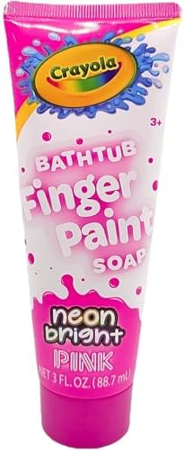 Centric Beauty Bathtub Neon Finger Paint Soap, 4-Pack (Blue, Purple, Pink, Green) Crayola Washable Bath Paint Soap Tubes, 3 fl oz Each — view 6