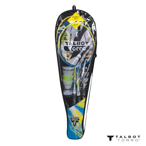 Juego de bádminton completo Talbot Torro con raquetas junior y red ajustable 6