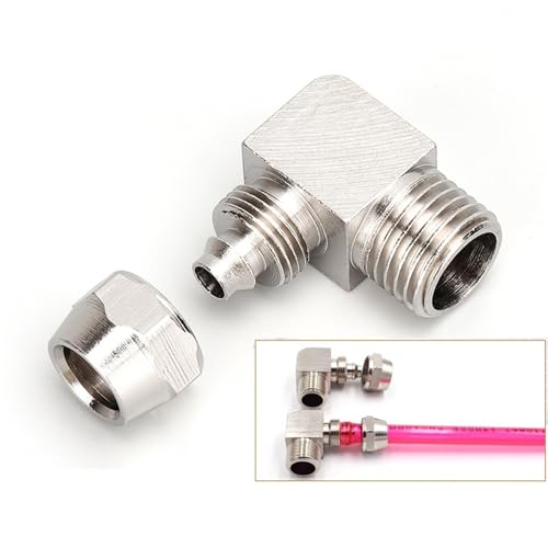Raccord pneumatique rapide étanche KPL M6 pour tube polyuréthane 6mm